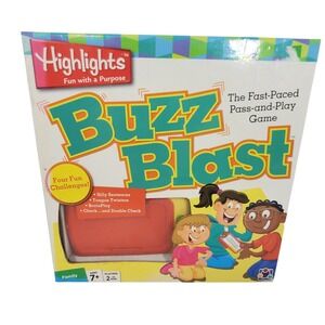 Highlights Buzz Blast Electronic Pass and Play Family Game Ages 7+ 150 Cards